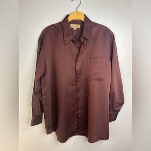 Croft & Barrow Men's Rich Burgundy Button Down Shirt